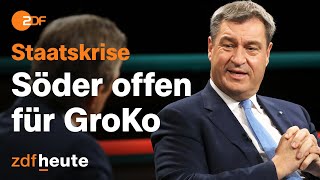 Thumbnail for Markus Söder hält FDP und Grüne „nicht für regierungsfähig“ | Markus Lanz vom 22. November 2023