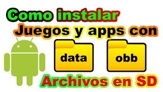Instalar aplicaciones con archivos en carpetas obb y data Android screenshot 4