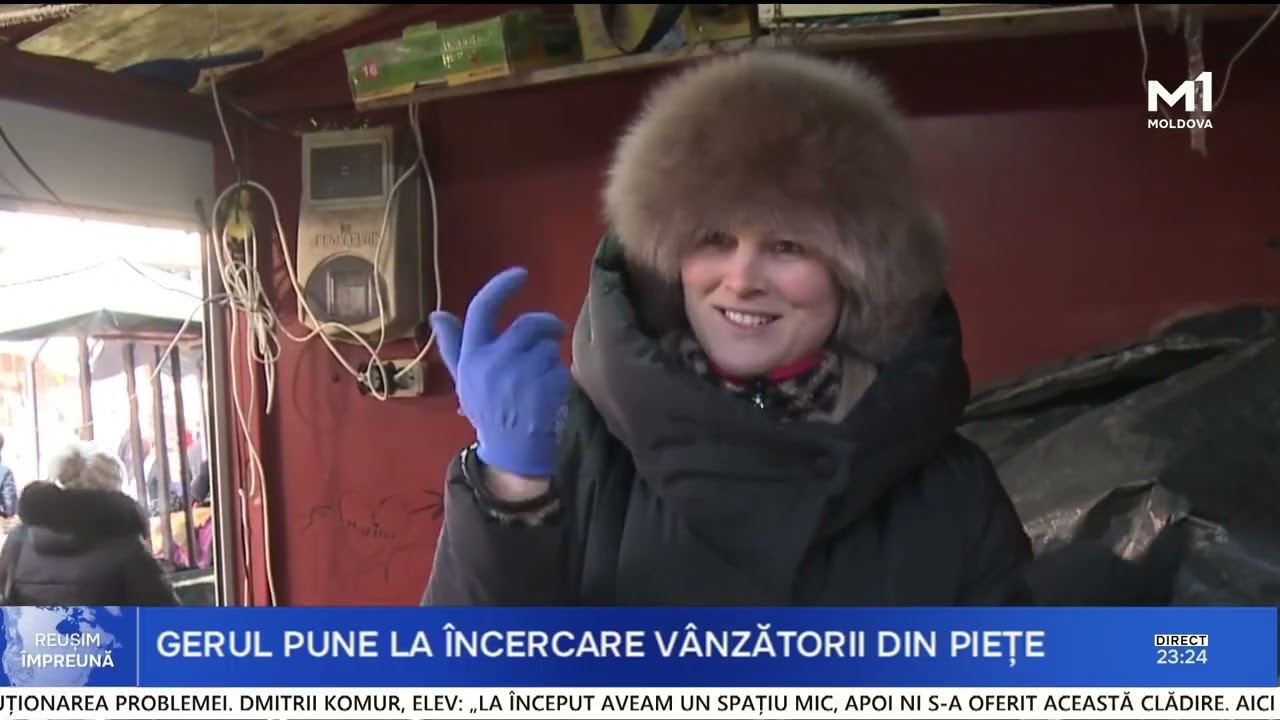 Piețele, sub asediul gerului: pături pentru marfă și ceai fierbinte pentru comercianți