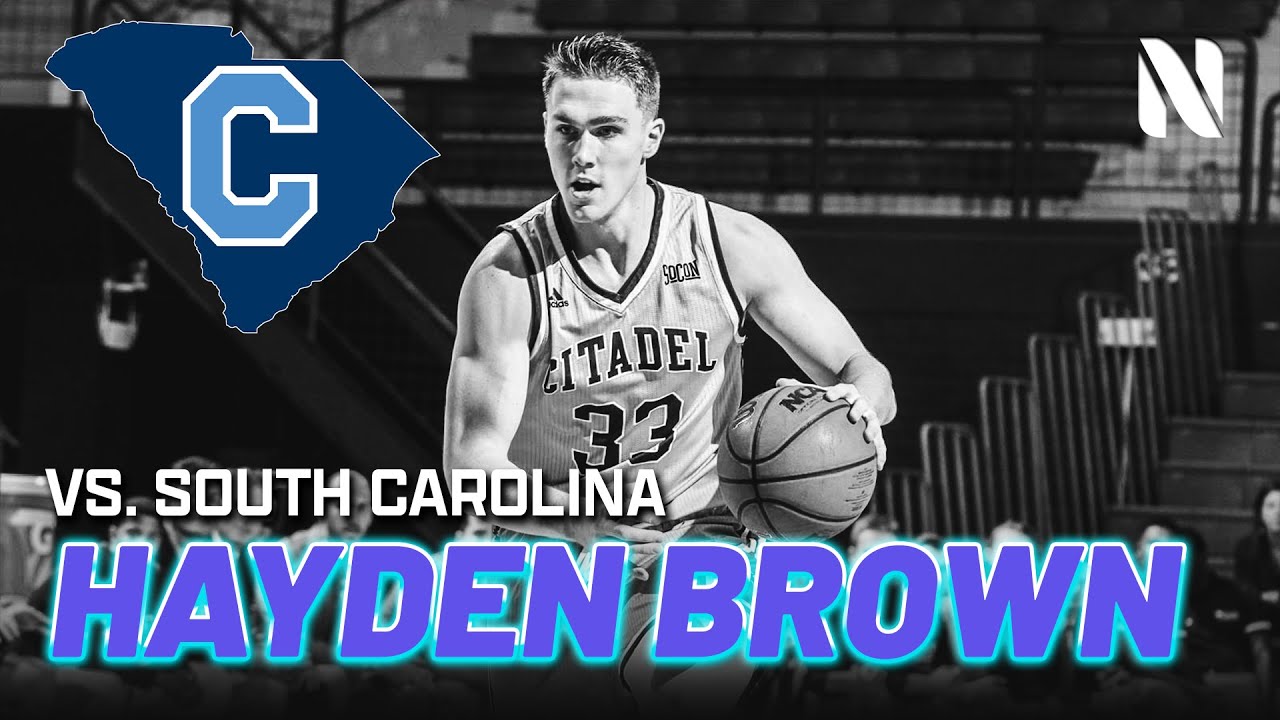 Hayden Brown The Citadel Bulldogs vs South Carolina State Bulldogs|  26 PTS 14 REBS