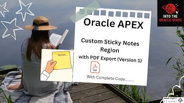 Build a Sticky Notes Region with PDF Export in Oracle APEX – Full Walkthrough in 10 Minutes!