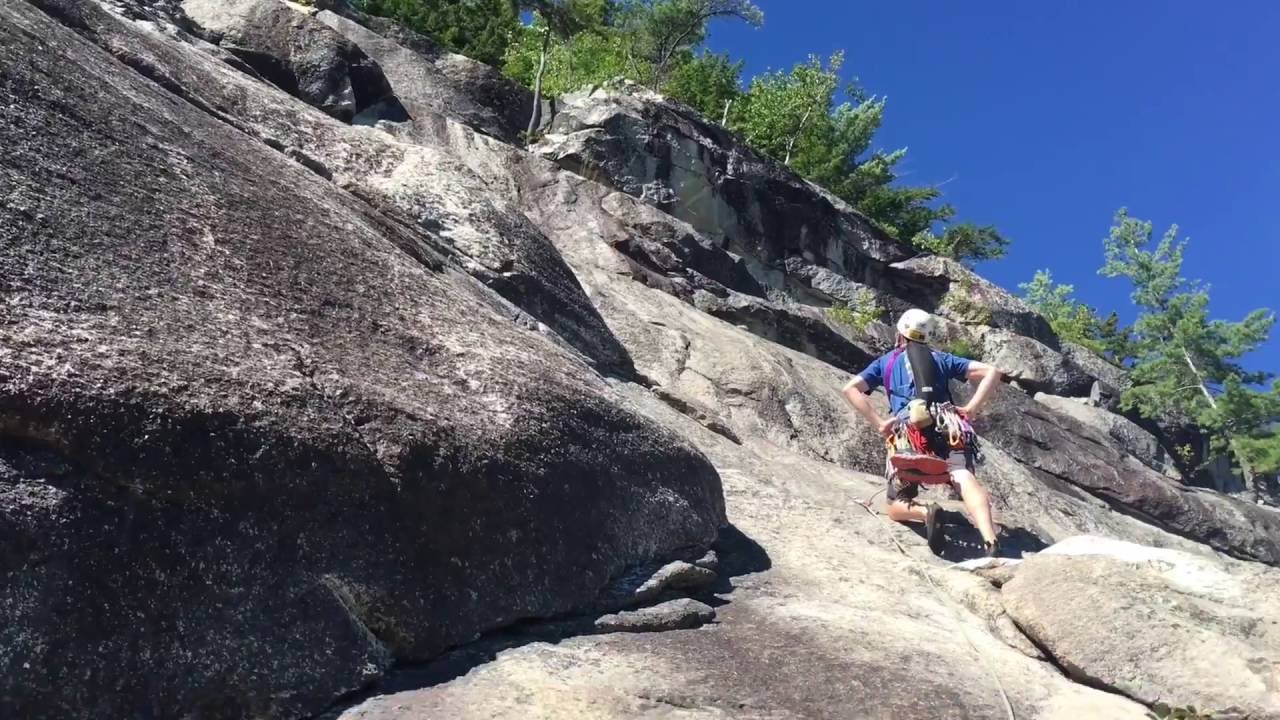 Standard Route on Whitehorse Ledge New Hampshire Rock Climbing YouTube