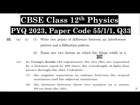 Write two points of difference between an interference pattern and a diffraction pattern. Name any t