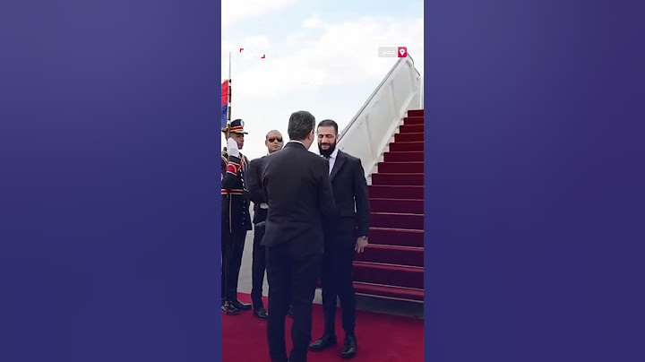لحظة وصول الرئيس السوري أحمد الشرع إلى مصر