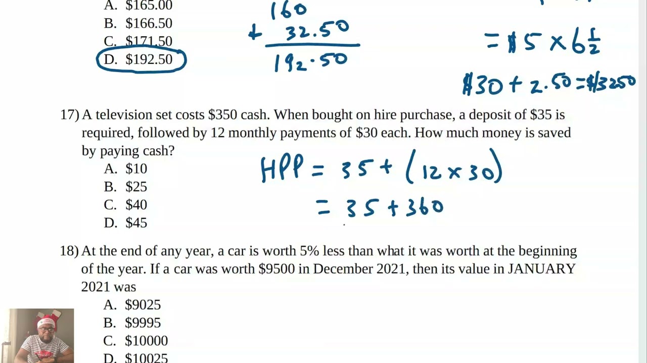 CSEC Maths Paper 1: May/June 2024