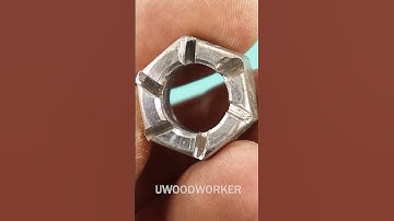 🪵Brilliant Woodworking Trick: Transform a Nut into a Dowel Maker! #shorts #woodworking