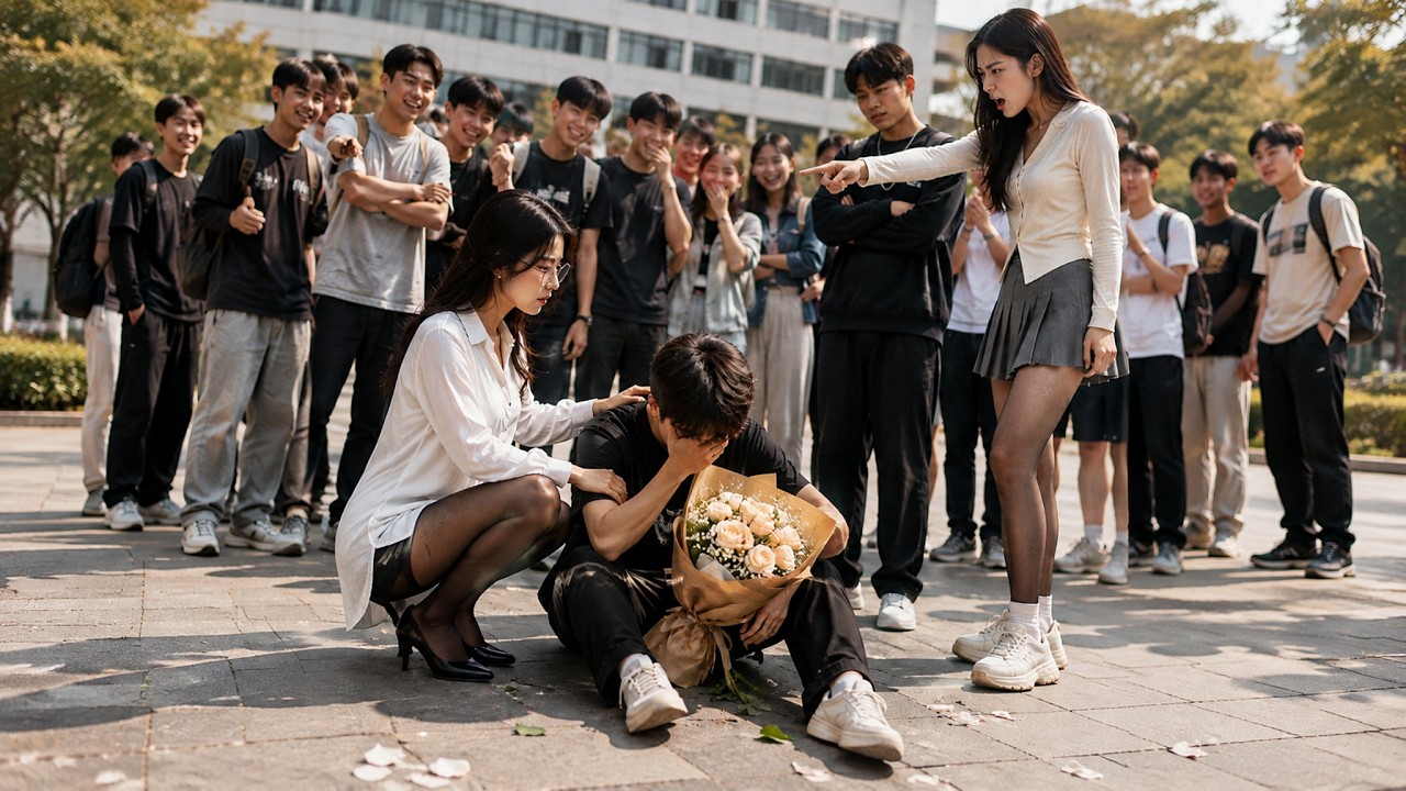 가난해 고백 거절당한 청년, 다정한 선배와 만남, 부모가 전국 최고 부자임을 알게 돼도 숨기고, 여신 선배의 사랑을 얻다