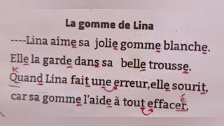 La Gomme De Lina Lis Et Écrit