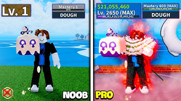 LEVEL 1 TO MAX LEVEL AS BACON USING ONLY DOUGH FRUIT | FULL GEAR HUMAN V4 WITH 0 ROBUX !!!