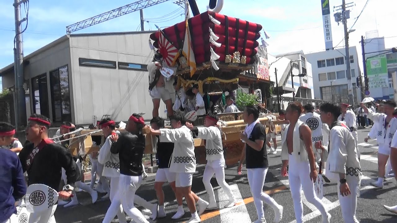 堀之町の太鼓台 貝塚太鼓台祭り試験担ぎ 感田神社夏祭り  2025.07.06