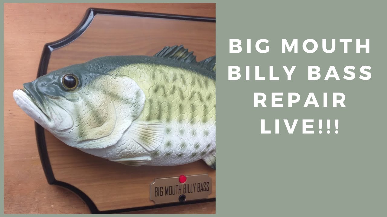 Big mouth billy bass singing fish For Parts/Repair sings