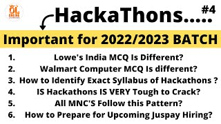 Information Hackathons.... Change the Pattern | All Mnc's Follow | How to Prepare | Related to Juspay Hiring Update