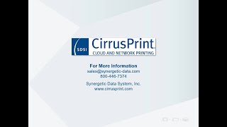 CirrusPrint®: Efficient Cloud Printing (8 April 2020)