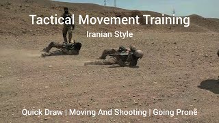 Iranian Style Tactical Movement Training | Standing Shooting to Going Prone | karar SOF