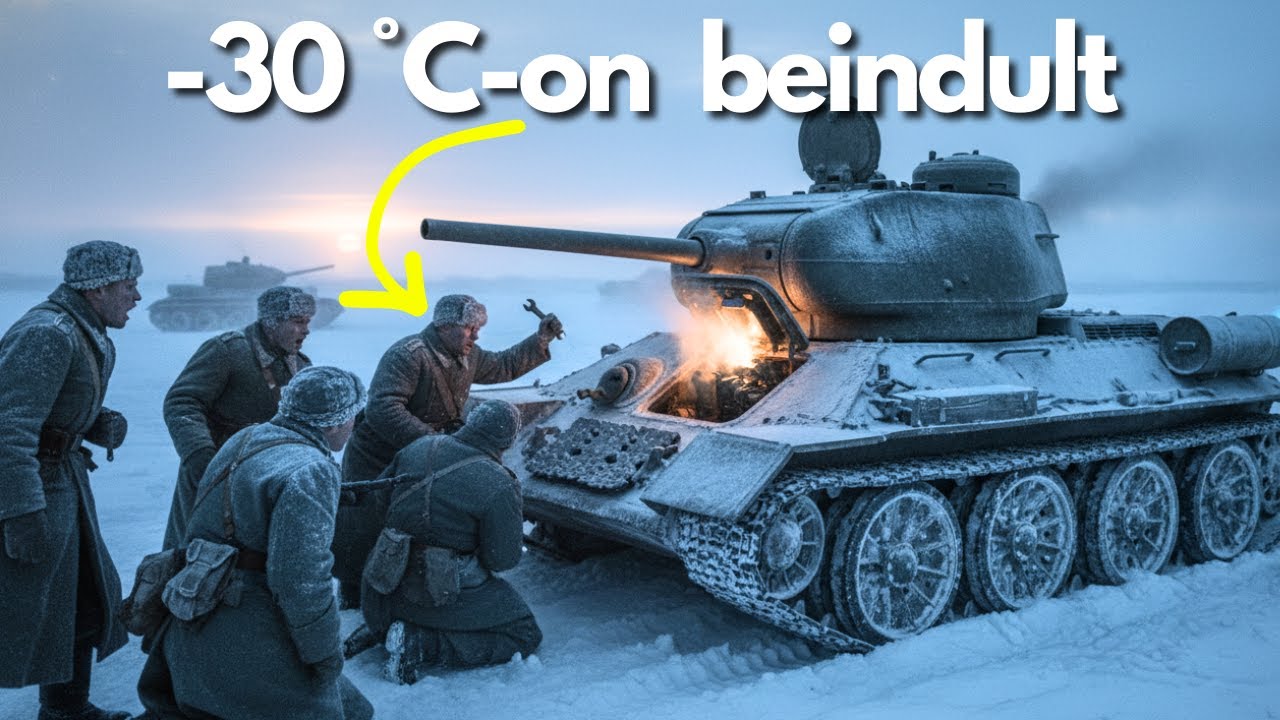 A német szerelők megdöbbentek, hogy a szovjet tankok mínusz 30 °C-on is azonnal beindultak