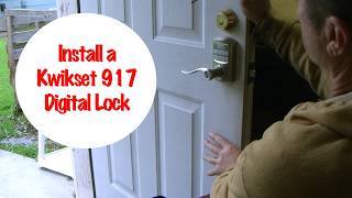 Kwikset 917 Installation, how to replace an old door lock with a digital one. Easy DIY.