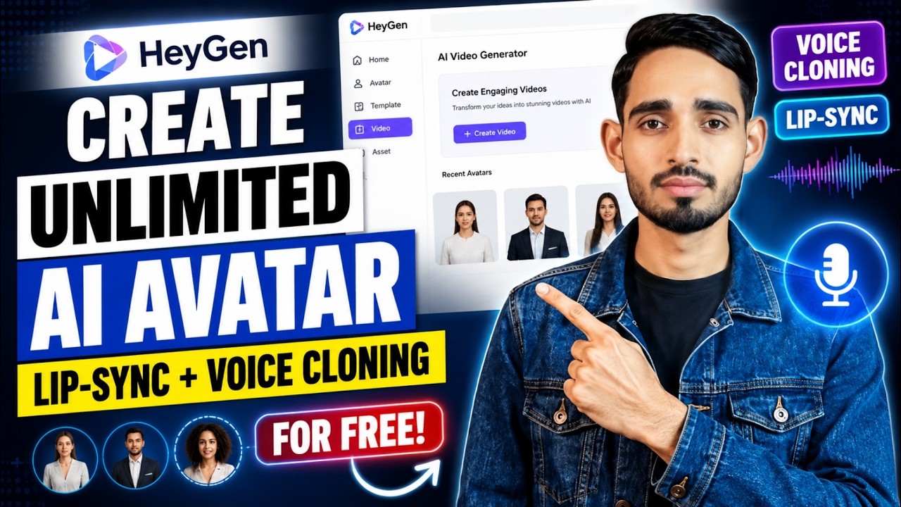 Create AI Talking Avatar & Lip Sync Character with Voice Cloning for ...