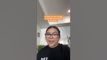 submit an official transcript and we