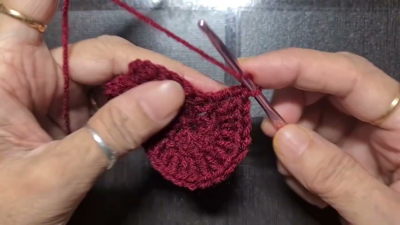 Crochet stitch pattern U shape tutorial