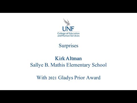 COEHS Surprises Kirk Altman of Sallye B. Mathis Elementary School