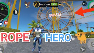 Rope Hero Going Mela || Enjoying On Jhula || ROPE HERO Vice Town Crime Simulator #ropehero screenshot 1