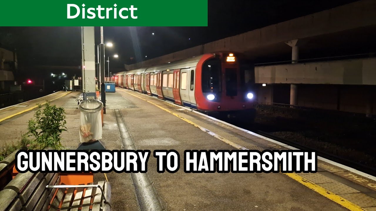 Play: District Line From Gunnersbury to Hammersmith: a silent, driver's-eye Tube ride