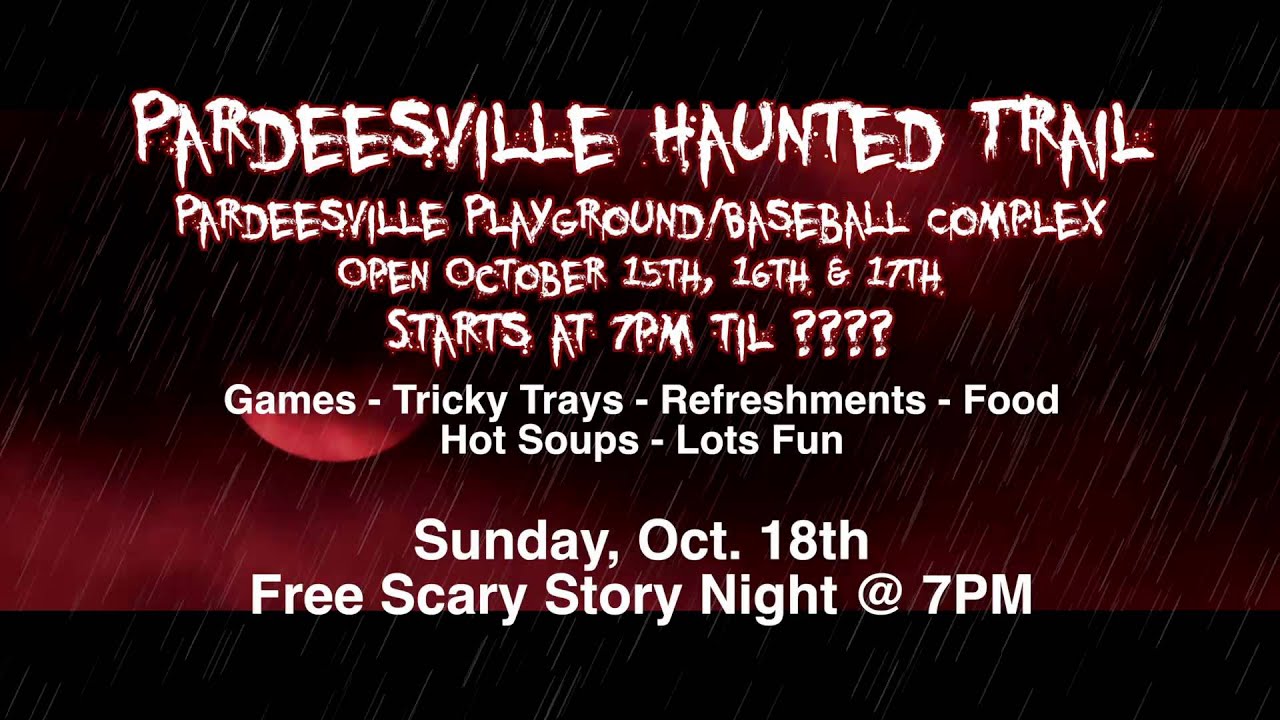 Pardeesville Haunted Trail YouTube