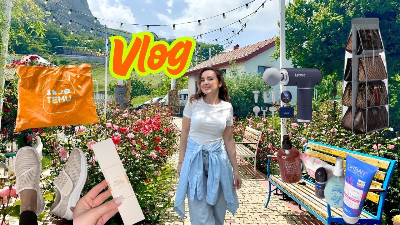 Siyəzənə getdik 🚗🌳 | 2 Temu bağlaması açdım | Hörümçək sancması 🕷| Aziza Majidova Vlog