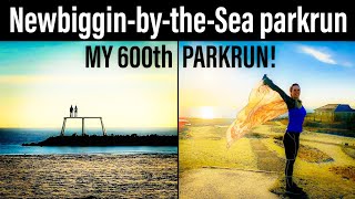 600 parkruns - Running Newbiggin-by-the-Sea parkrun as a Forgetful Moth to Celebrate.