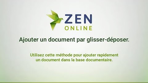 03. Ajouter un document par glisser-déposer