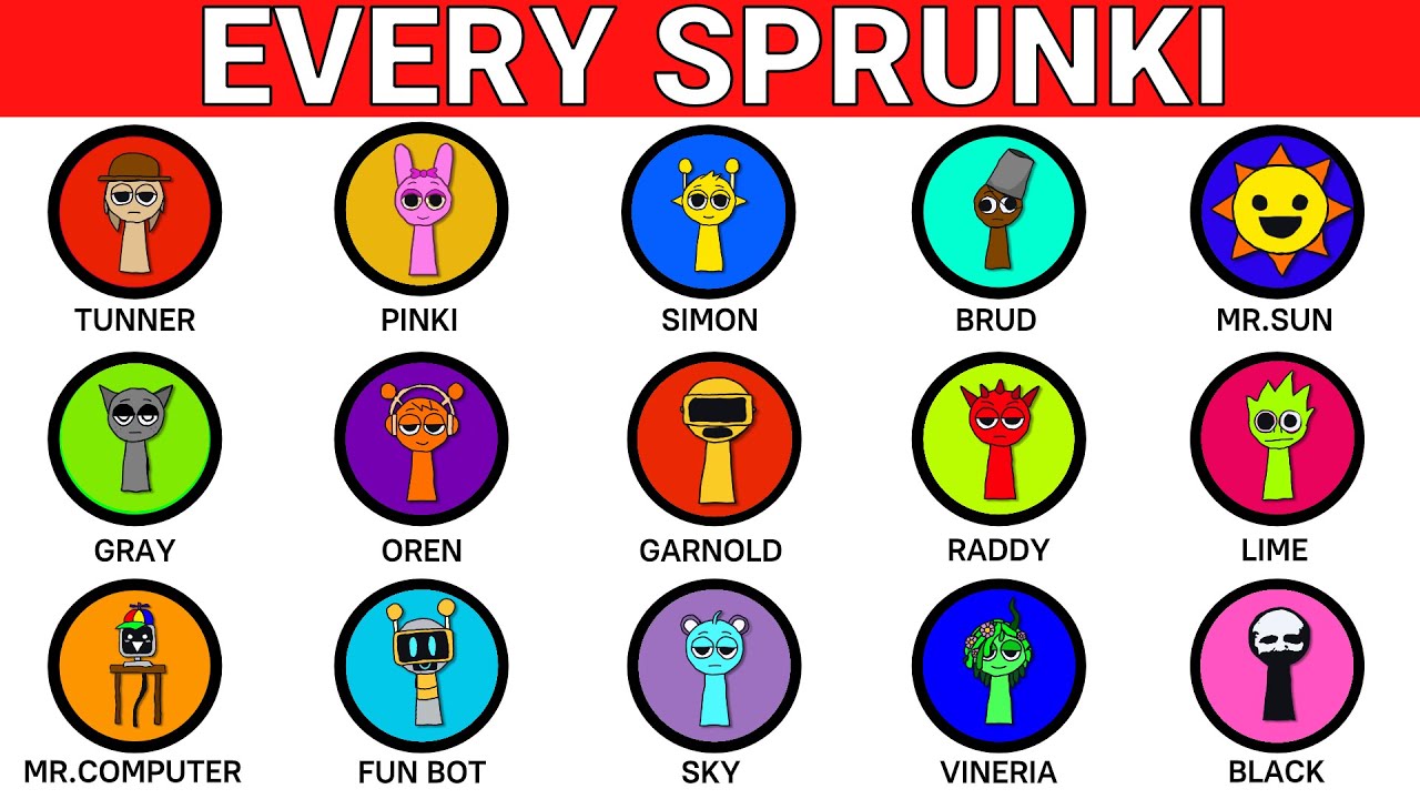 Every Sprunki in 12 Minutes - YouTube