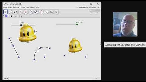 Comment animer un point, une image avec GeoGebra ?