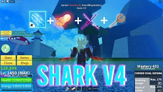 Shark V4 + Dough + E Claw + CDK is Broken ? (Blox fruits Bounty Hunting)