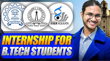 B.Tech Research Internship 2025 | Get into IITs, IISERs & IISc with Stipend 🔥
