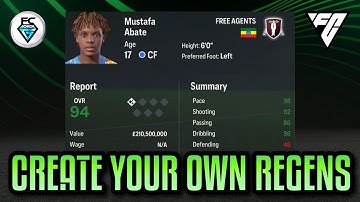 HOW TO CREATE YOUR OWN REGENS (FC 24)
