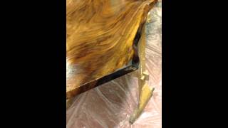 Finishing the Live Edge Bookmatch Walnut Table