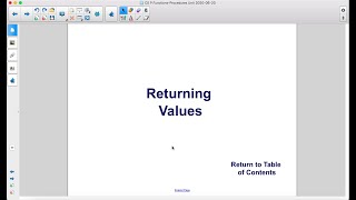 CSP Unit5 Returning Values