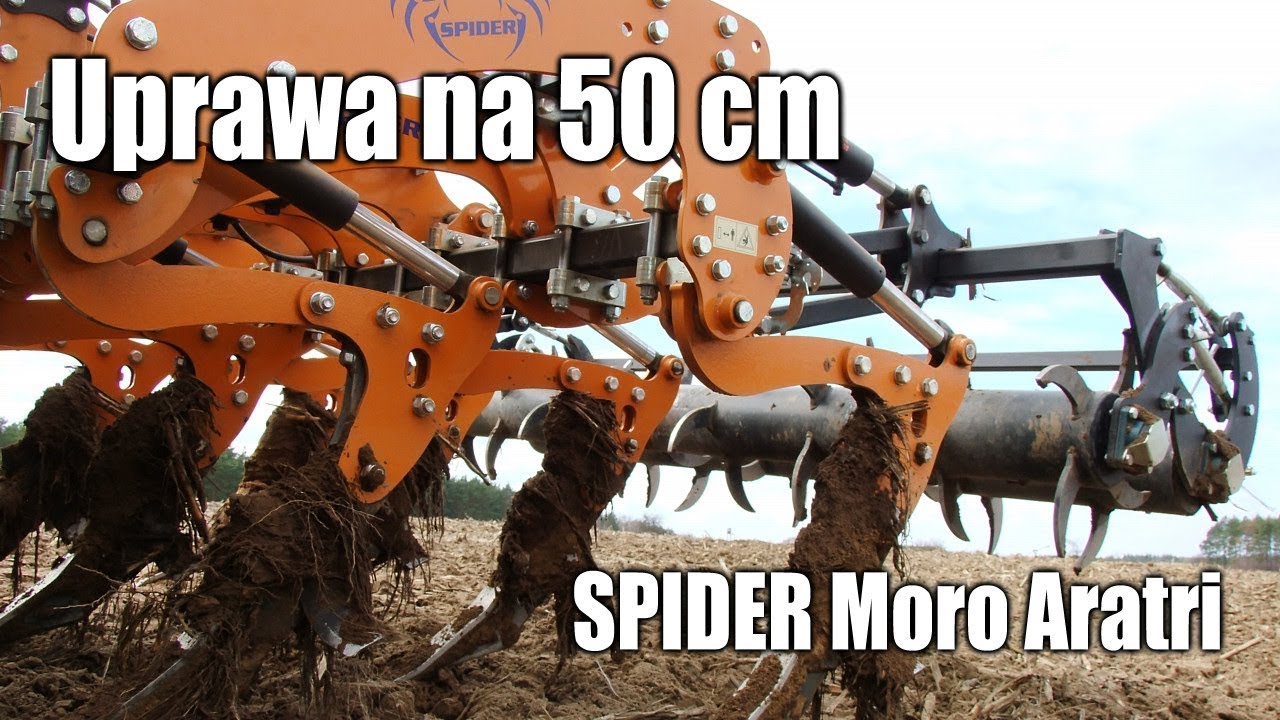 maxresdefault Uprawa na 50 cm – w polu pług dłutowy SPIDER Moro Aratri i Claas Arion 650 (VIDEO)