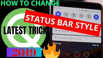 How to change status bar style? || No Root || No use of Material Status Bar || Simplest Way..!