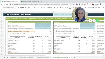Guidance for Carbon Inventory Calculator for Travel and Commuting