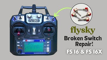 How To Flysky Remote Broken Switch Replacement - At Home