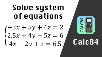 Calc84 - System of equation solver