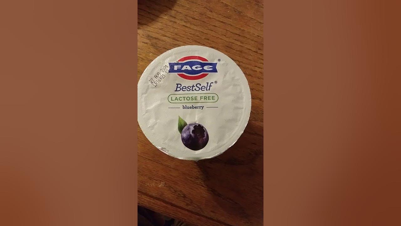 Fage BestSelf Greek Strained Lactose Free Blueberry Yogurt Review YouTube