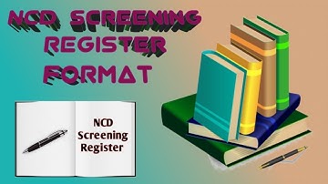 Register format NCD screening for CHO/HWC