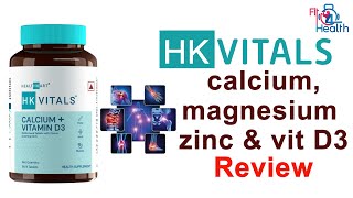 HK Vitals Calcium, Magnesium, Zinc Benefits | Healthkart Multivitamin D3 Review | Fit For Health