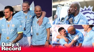 Pep Guardiola savours ‘insane’ success after Man City win record fourth Premier League title in row