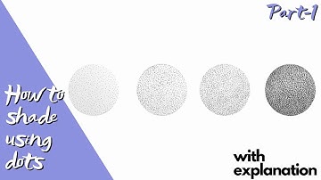 How to stipple | stippling art for beginners | tutorial | part-1