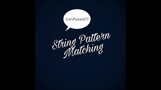 Pattern matching using NAIVE approach.