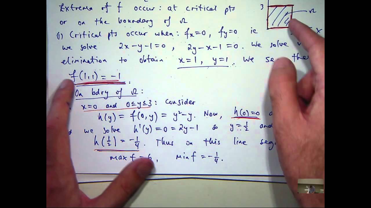 2nd derivative test, max / min and Lagrange multipliers tutorial