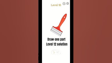 Draw one part level 12 Walkthrough easy and fast solution #dop #drawonepart  #shorts